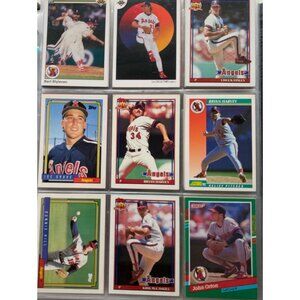Post Topps MLB 90s Baseball Card Lot w/ Ring Binder Vintage